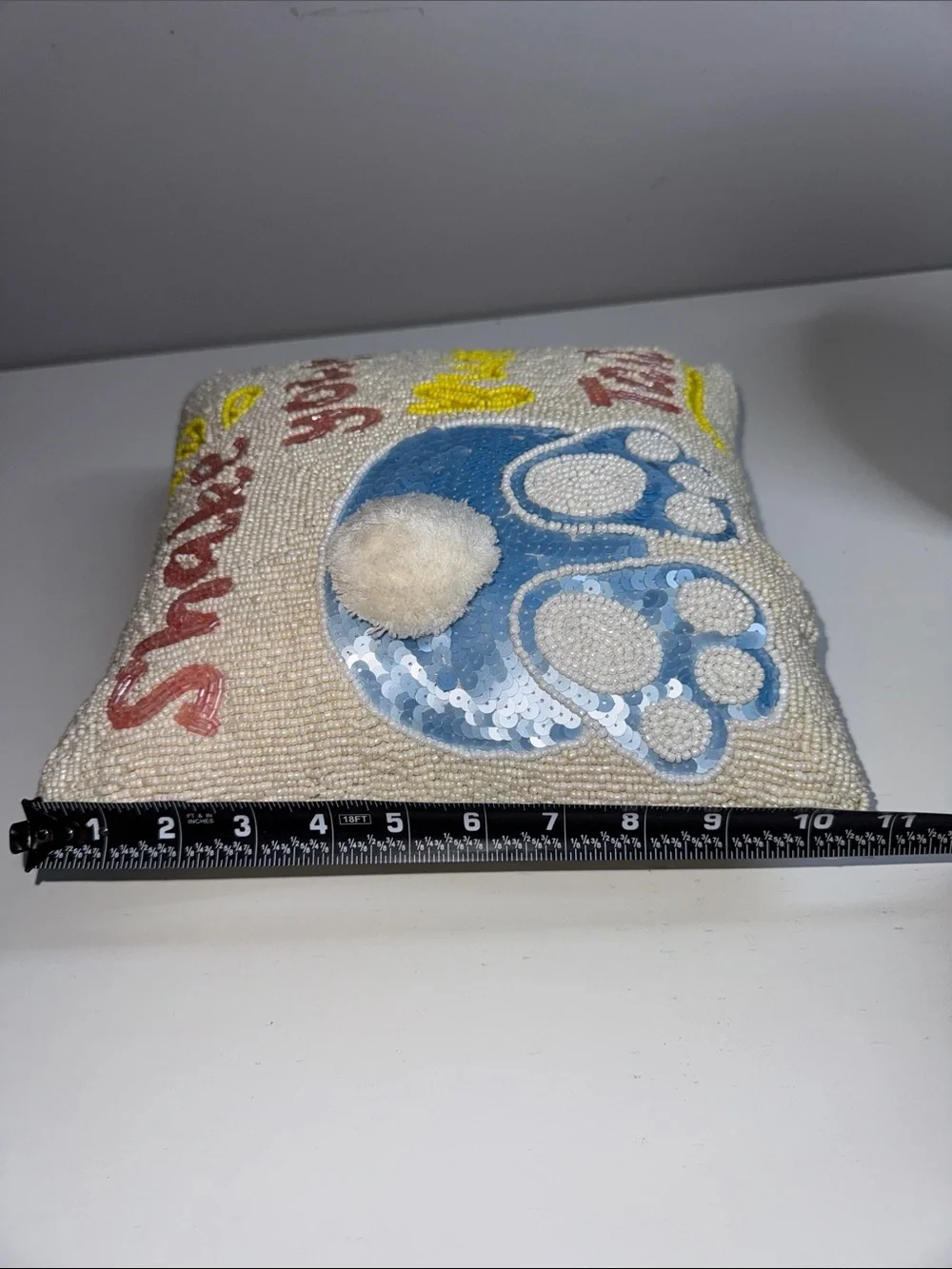 Beaded “Shake Your Bunny Tail” Easter Throw Pillow – DIY Project